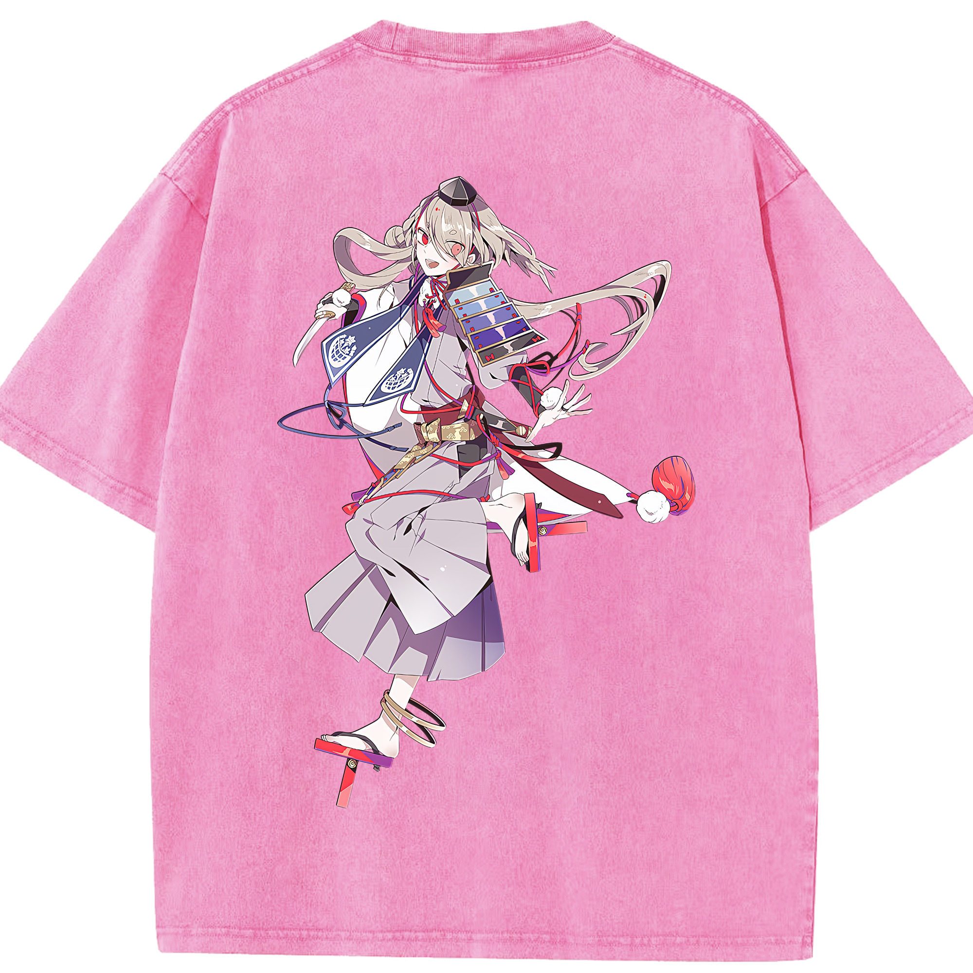 （画像用） 刀剣乱舞 Touken Ranbu 綿100% ヴィンテージ風 半袖Tシャツ（背面プリント）